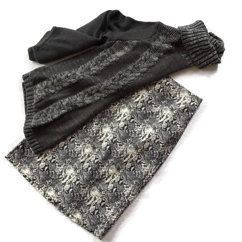 Katherine Barclay Montreal Snakeskin Pencil Skirt